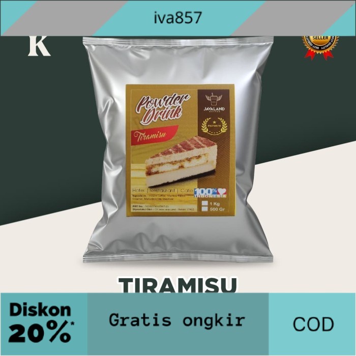 

PROMO Bubuk Minuman Premium Tiramisu Javaland Grande 1kg GRATIS ONGKIR
