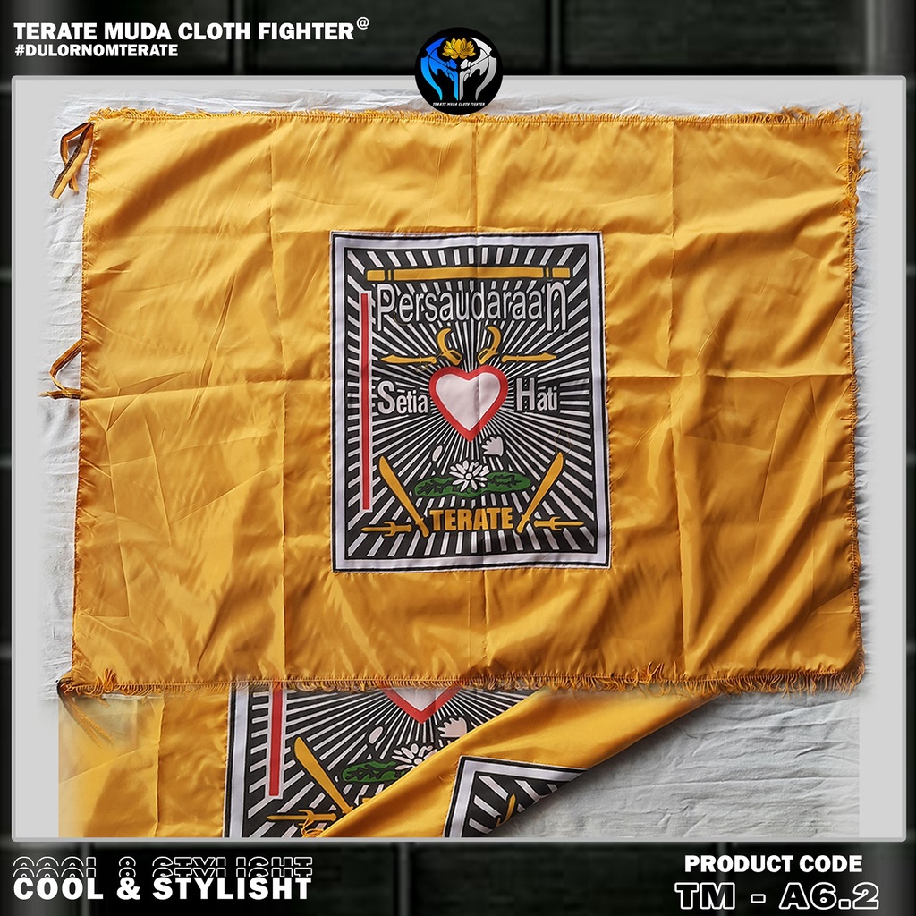 BENDERA PSHT BOLAK BALIK - BENDERA PANJI PSHT KUNING - BENDERA PANJI PSHT HITAM (BISA COD)