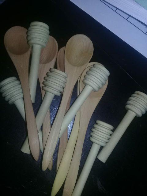 Sendok Madu (honey Dipper) Dilapisi Beeswax Organik. Juga Cocok Untuk Suvenir Pernikahan. Foodgrade