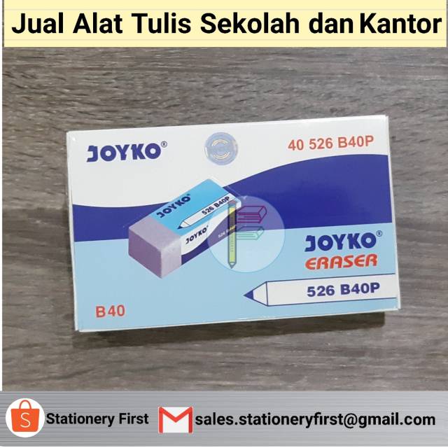 Penghapus Eraser Joyko  kecil B40P / B40BL