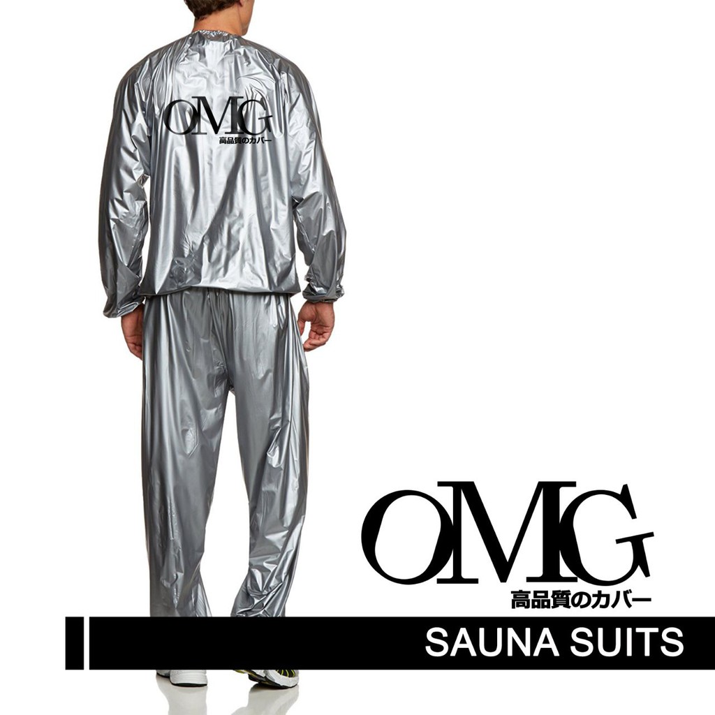 BAJU SAUNA SUIT JAKET CELANA PAKAIAN OLAHRAGA OMG ALLSIZE