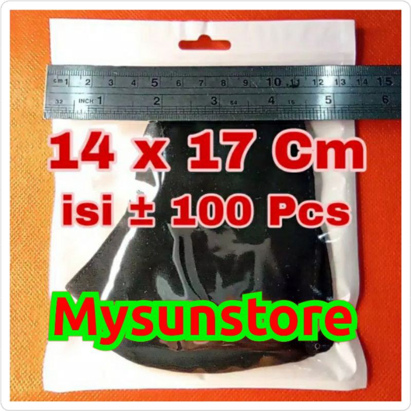 Plastik Klip 14x17 cm Aksesoris Ziplock Zipper  Zip Lock 14 x 17 cm Mysunstore