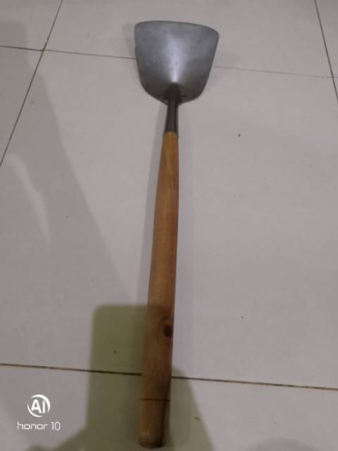 Sodet stainless spatula gagang kayu jumbo