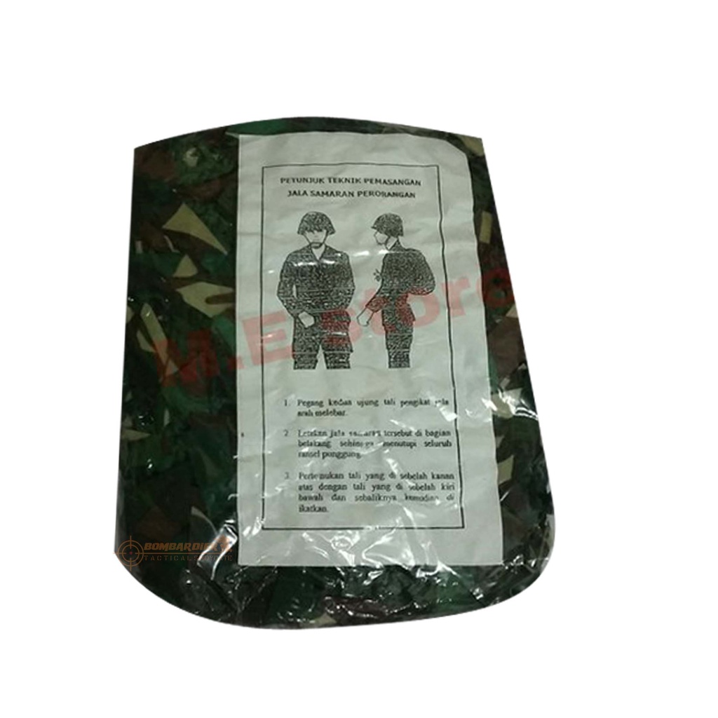 TERLARIS SAMARAN RANSEL HELM TNI 1 SETEL SAMARAN HELM