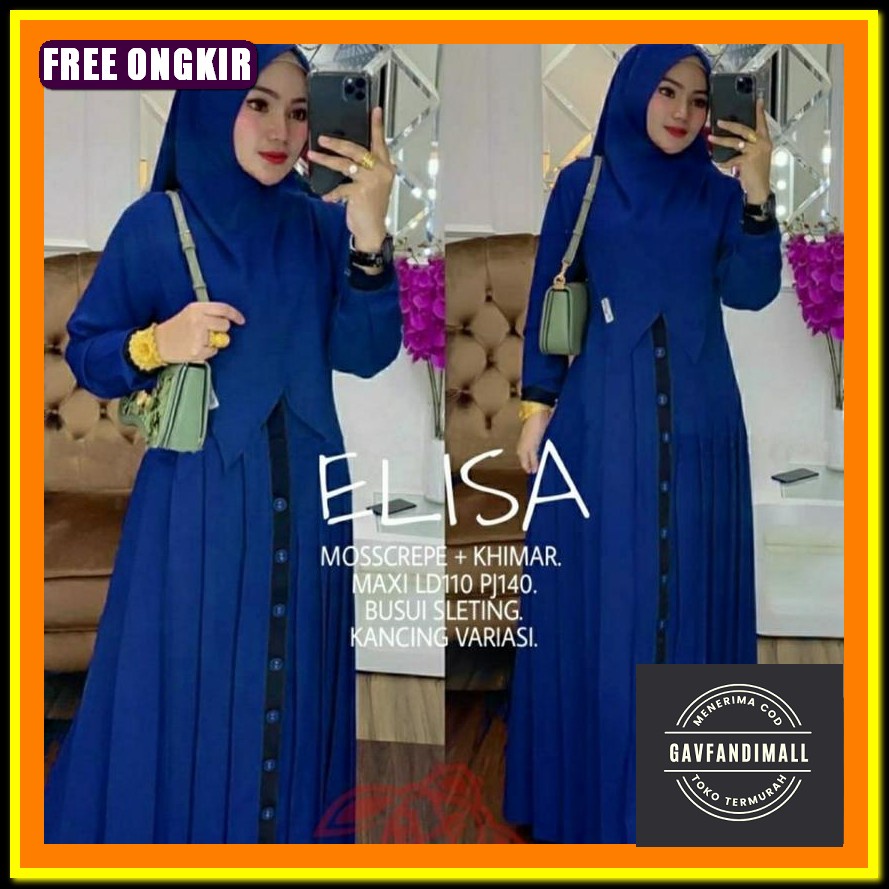 Fashion Muslim Terbaru 2022/Baju Gamis Cerutybabydoll Full Furring/Baju Gamis Wanita Muslim Terbaru/