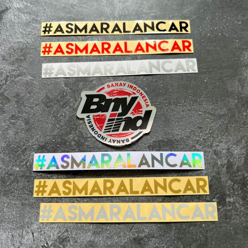 STICKER STIKER ASMARALANCAR ASMARA LANCAR CUTTING