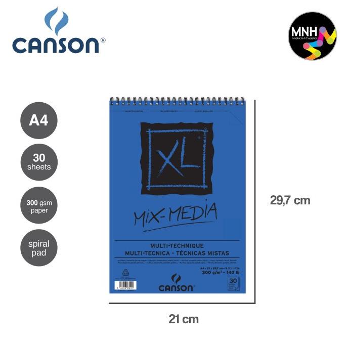 

Drawing Book Canson XL Mix Media 300G A3 - A5