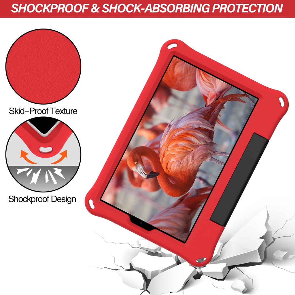 (Ready Stock) Casing Samsung Galaxy Tab A7 Lite (2021) 8.7 &quot;SM-T225 SM-T220 SM-T225N 8.7&quot; Shockproof + Ring Stand