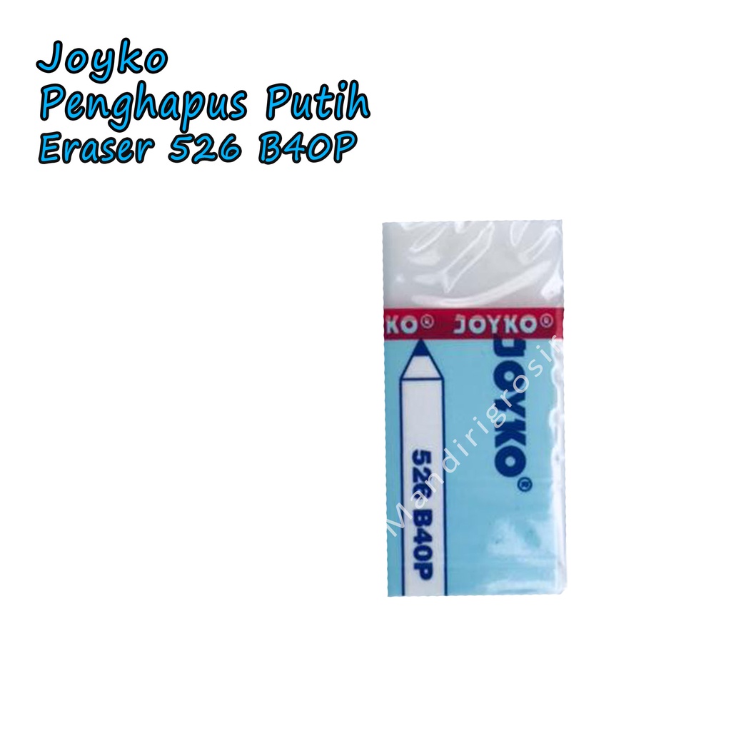 Eraser 526 B40P *Joyko * Penghapus * Putih