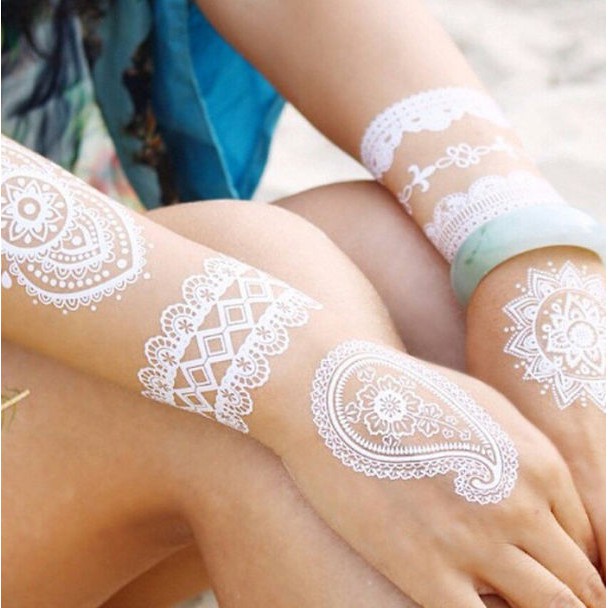 Tattoo white henna tatoo henna temporer Beauty Pengantin