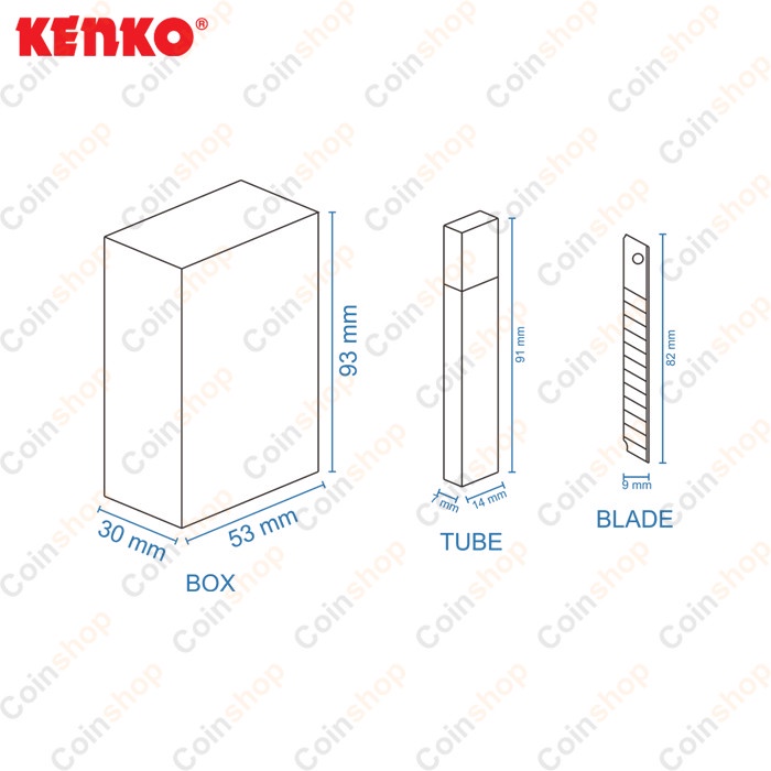 

kertas-pemotong- isi cutter kecil kenko a-100 -pemotong-kertas.