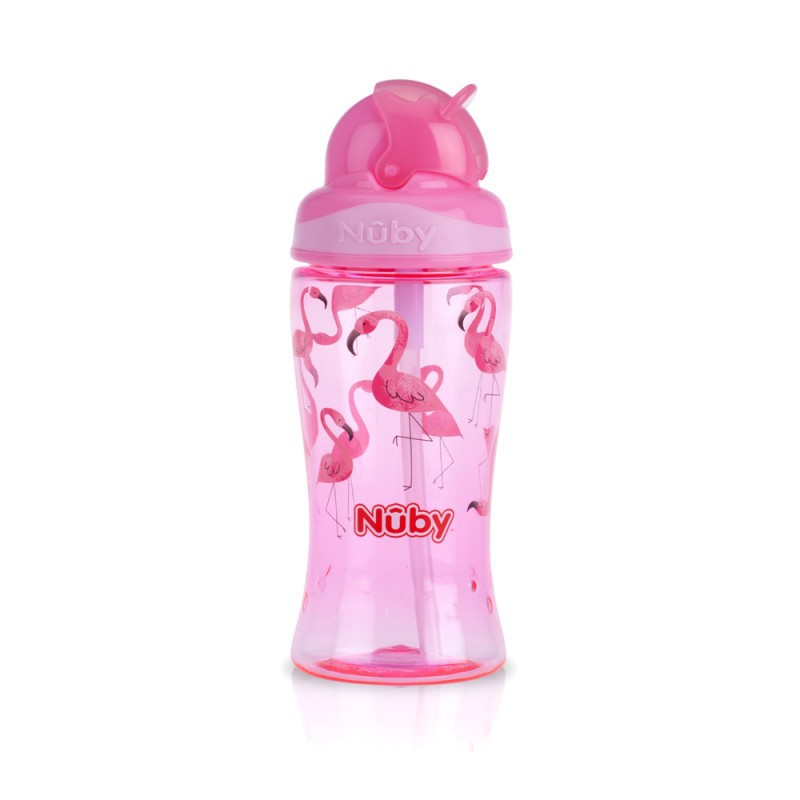 Nuby Thirsty Kids Flip It Boost 360 ml - Warna Random