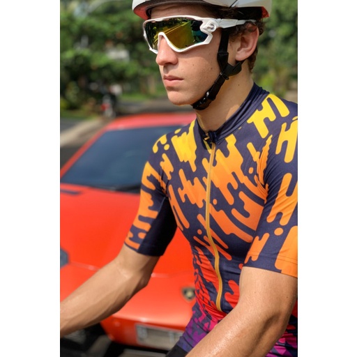 Twelve Squared Cycling Jersey Sepeda RING OF FIRE Series