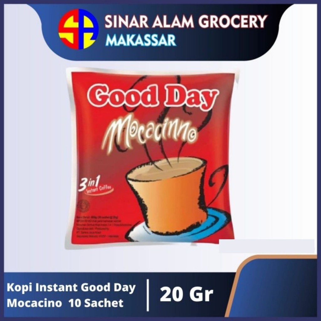 

Kopi Instant Good Day Mocacino (20 Gram / 10 Sachet)