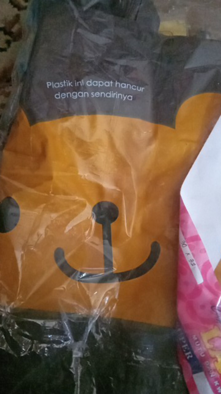 Kantong Plastik Teddy Bear Softhandle Ukuran 30 [ 1pack]