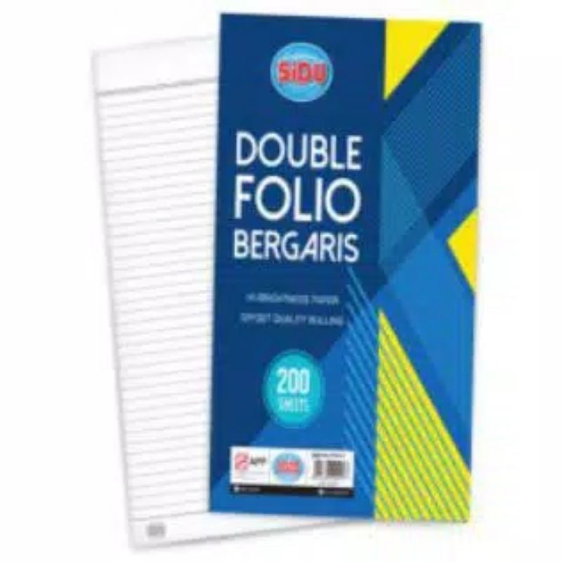 

double folio bergaris 200 lembar