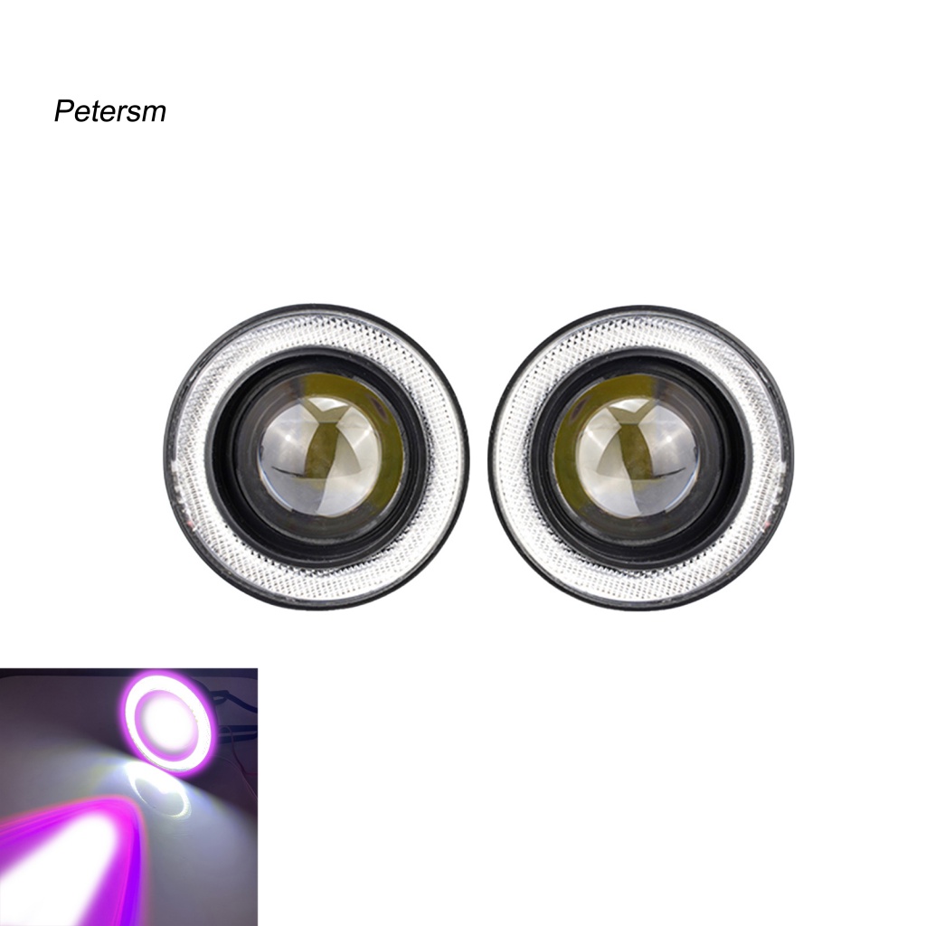 Pp 2Pcs Lampu LED COB Angel Eyes 64mm Untuk Fog Lamp Mobil