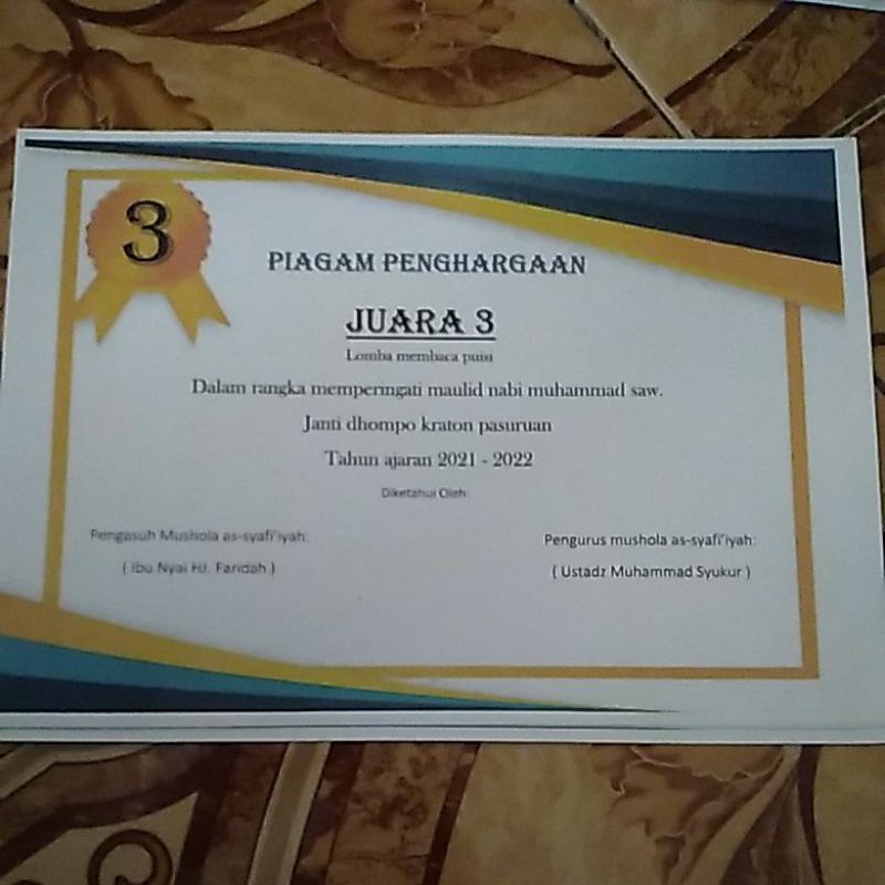 

SERTIFIKAT/PIAGAM_lengkap