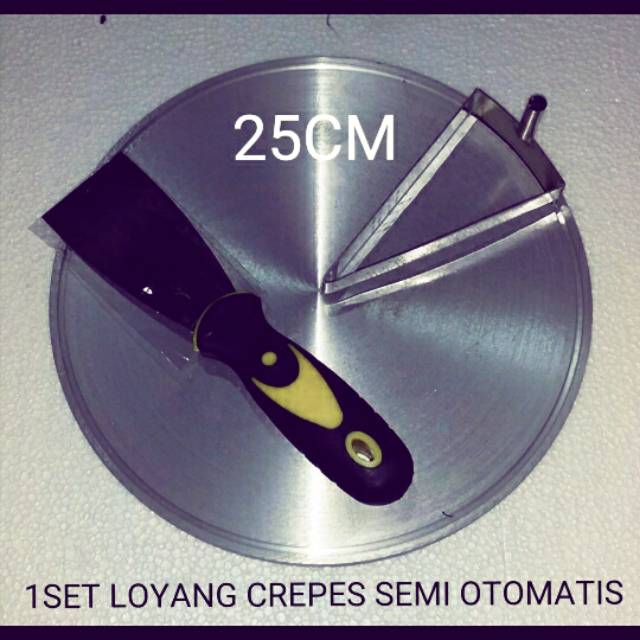 Loyang crepes semi otomatis wajan crepes loyang leker