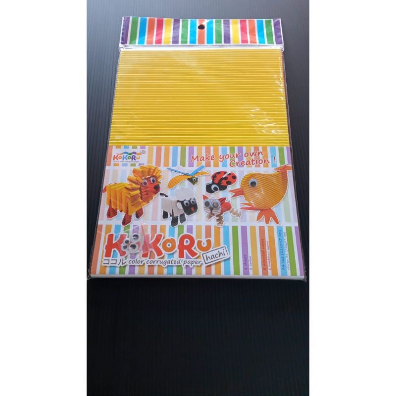 Kertas Kokoru / Kertas Prakarya A4 / Kertas Bergerigi / DIY / Kertas Kerajinan / Crafting Paper
