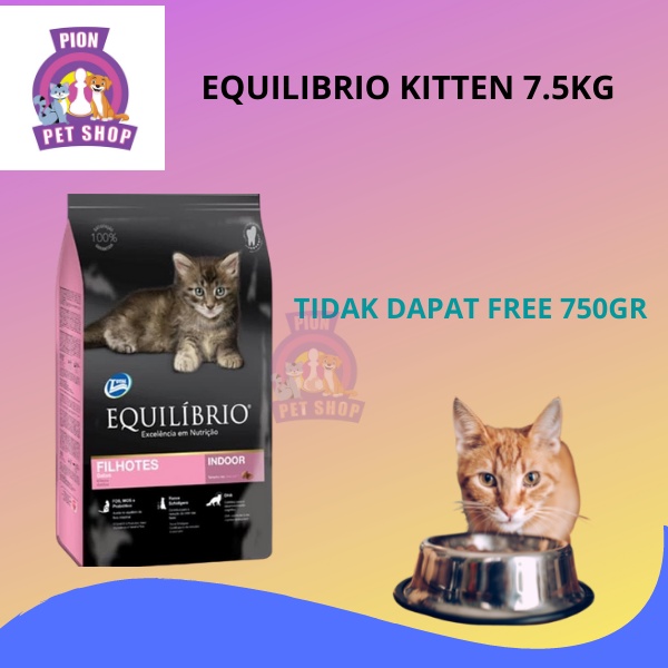 KHUSUS GOJEK / GRAB Equilibrio Kitten 7,5 kg - Makanan Kucing Kitten