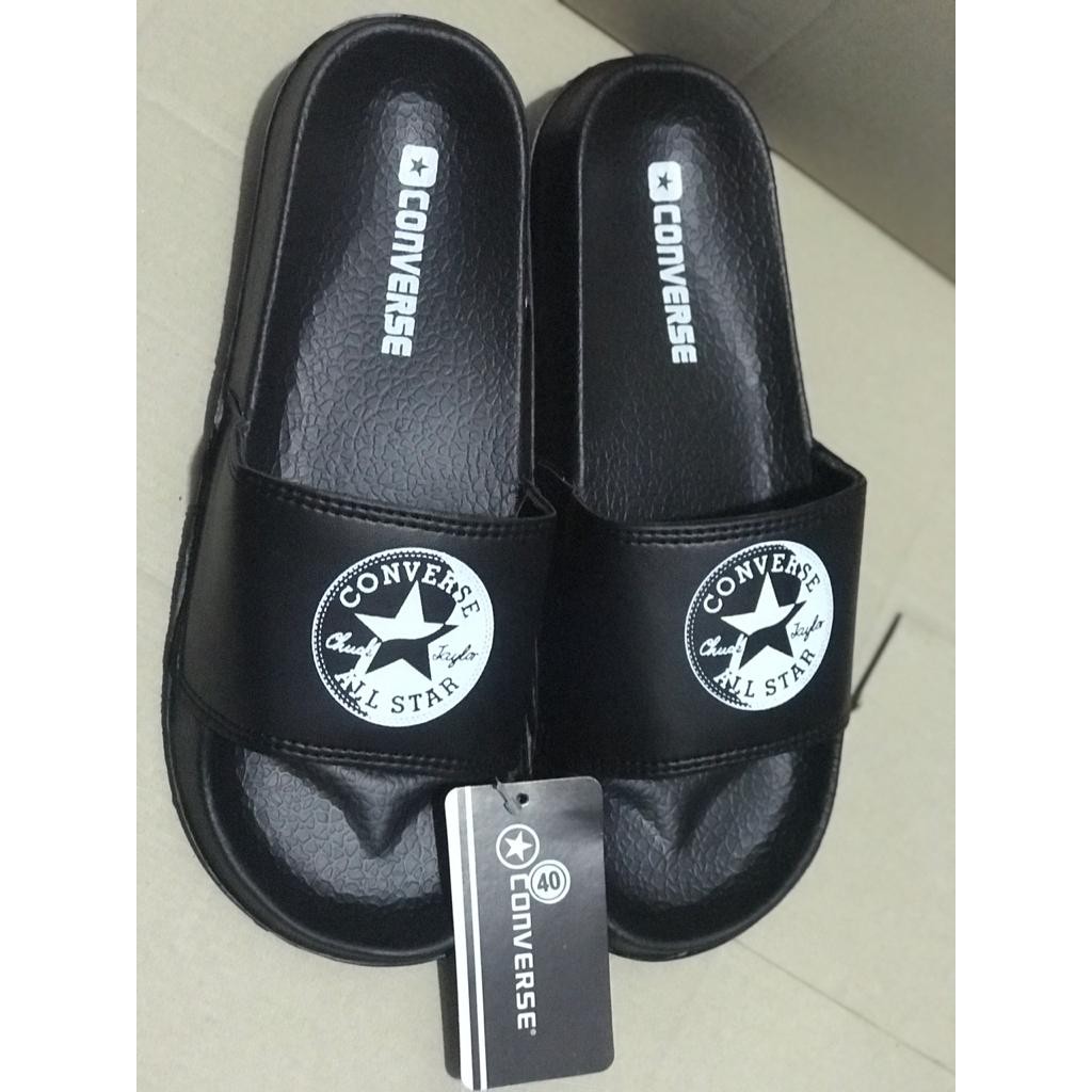 Sandal converse all star black premium  sandal converse pria wanita casual slide