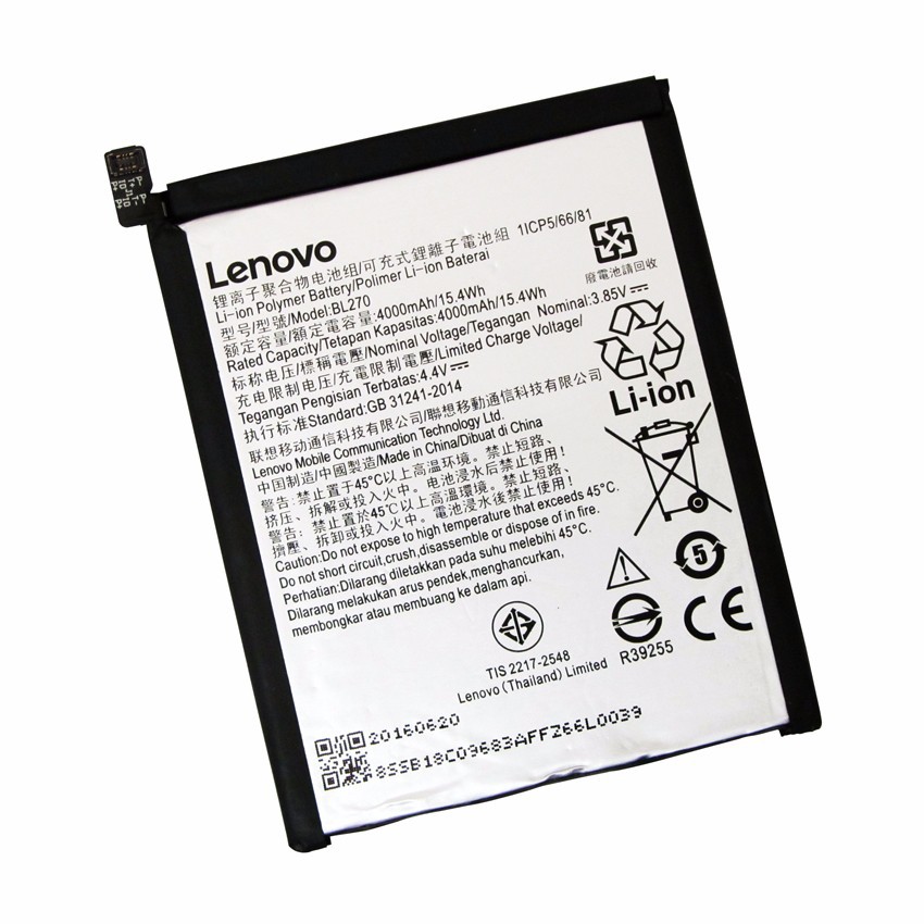 Baterai batere battery Lenovo K6 Note / Moto G6 Play  BL270  Original100%Asli