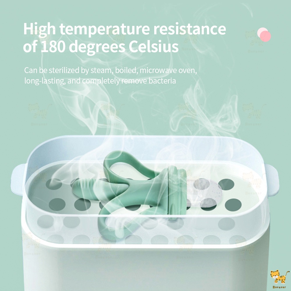 Teether bayi + dot buah bayi 2 in 1 empeng bayi-7