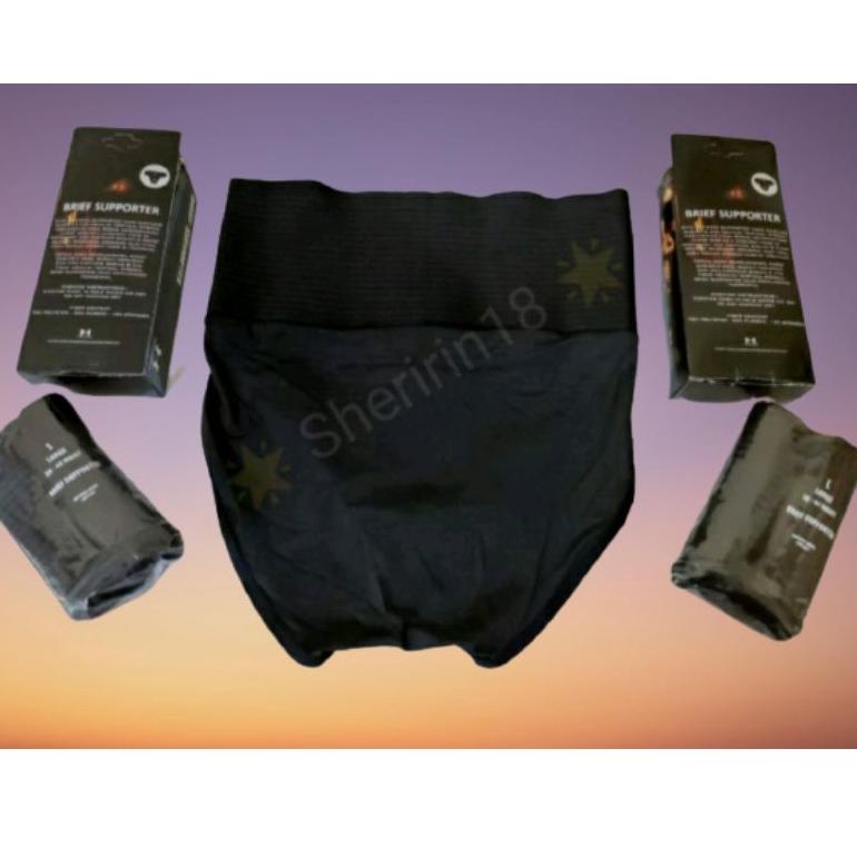 I1H2 FULL BRIEF SUPORTER CELANA HERNIA PENCEGAH TURUN BERO / VARIKOKEL / TERAPI  / PRIA & WANITA Bes