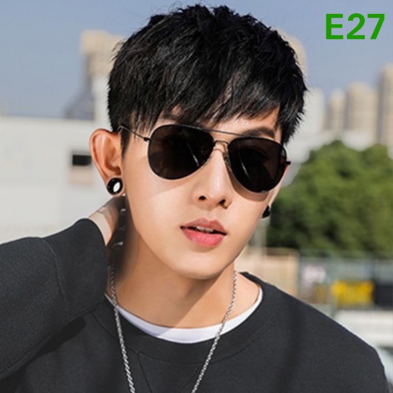 KACAMATA GAYA MODEL PILOT FULL HITAM PRIA / WANITA