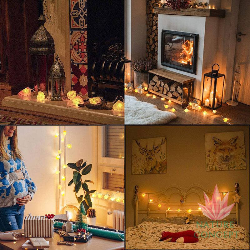 Lampu Batu Kristal Garam Himalaya Himalayan Rock Salt LED Lamp DIY