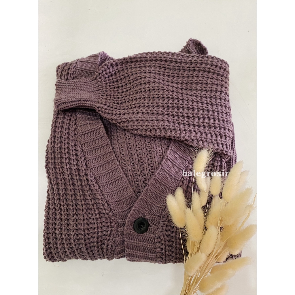 [COD] Nakara Cardigan Rajut Premium Malika Crop Nacara Cardi 3 GATE TEBAL-3 GATE BURGUNDI