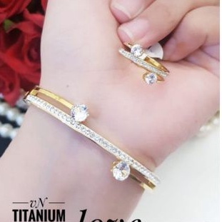 TiTanium set gelang cincin E04