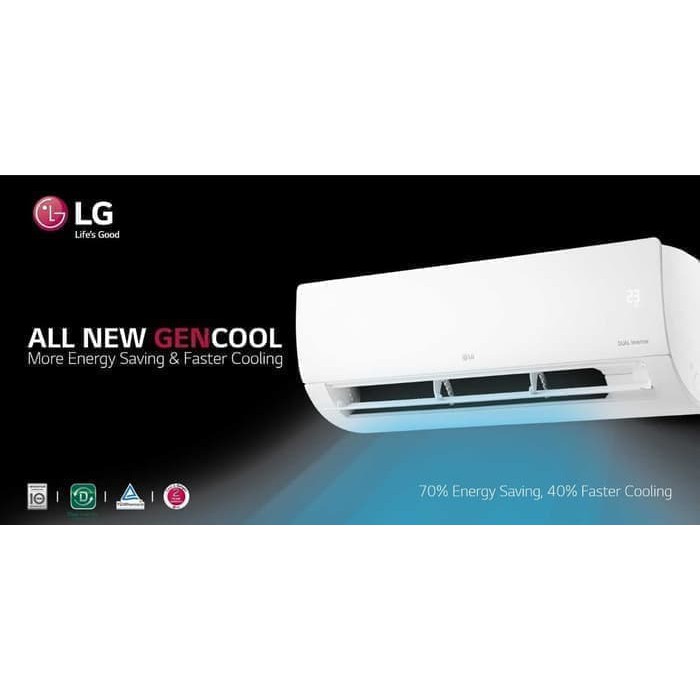 AC SPLIT LG T19EV4 2 PK DUAL INVERTER + PASANG