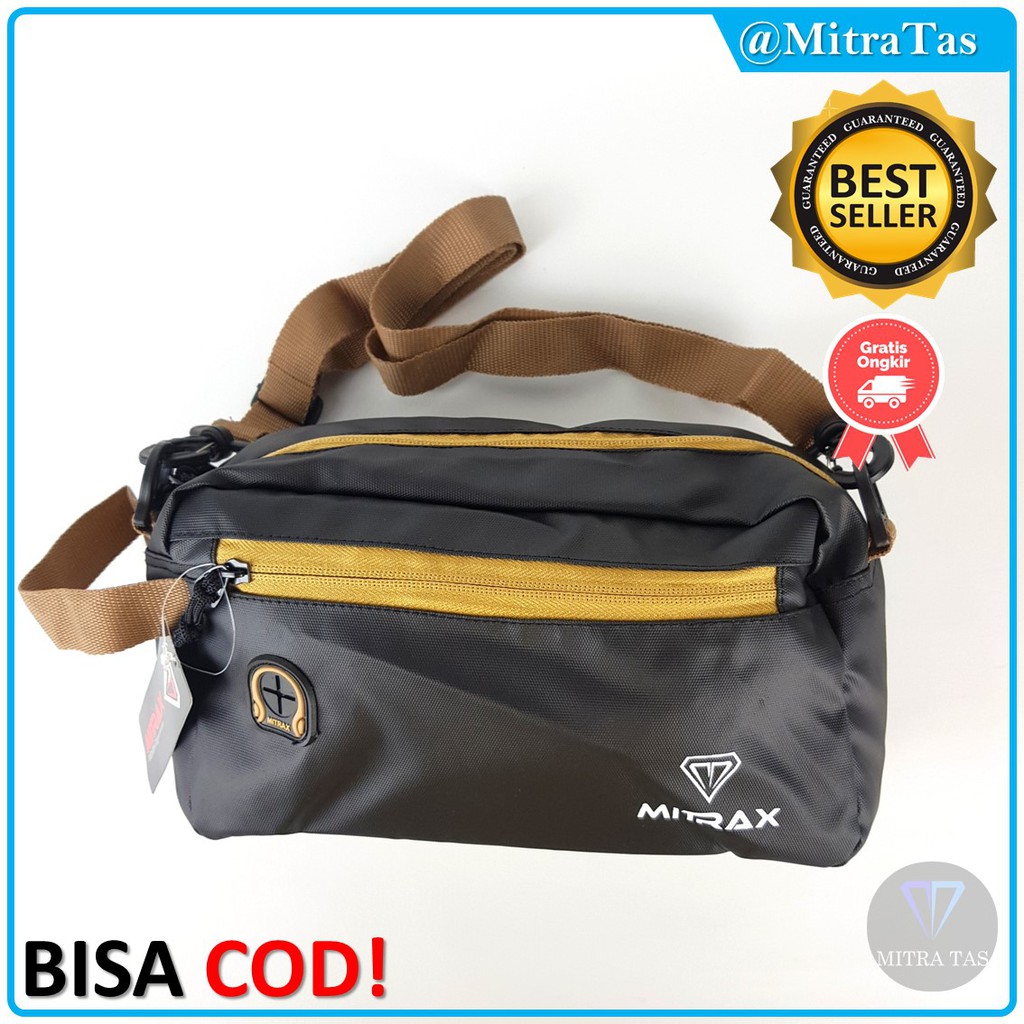 Tas Selempang - Hand Bag Mitrax Model Cinco Bahan Kulit Bimo Waterproof! Tas Slempang / Handbag !