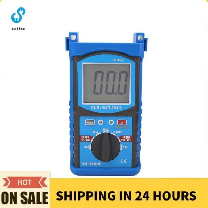 Ttiitt Hp-4300 Earth Tester Digital Lcd Dengan Kontrol Manual