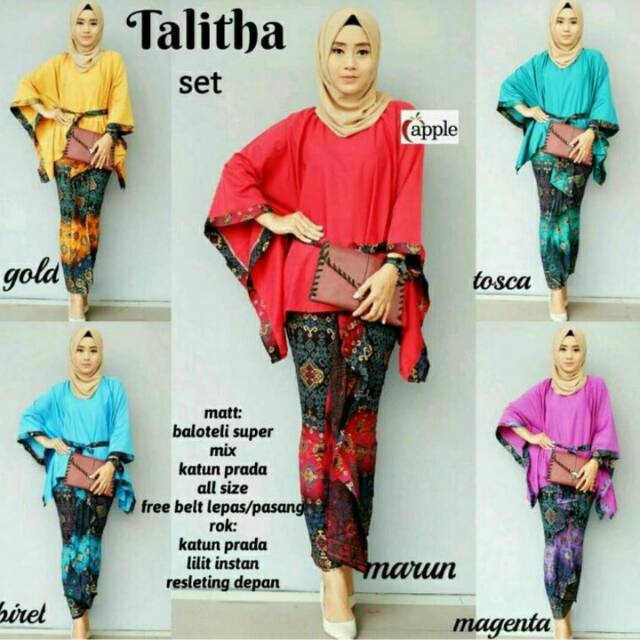 TALITHA LOWO SET KEBAYA BAJU KARTINI BATIK PRODO ASMAT ANJANI SERIES INSTAN KEBAYA BRIDESMAIDS
