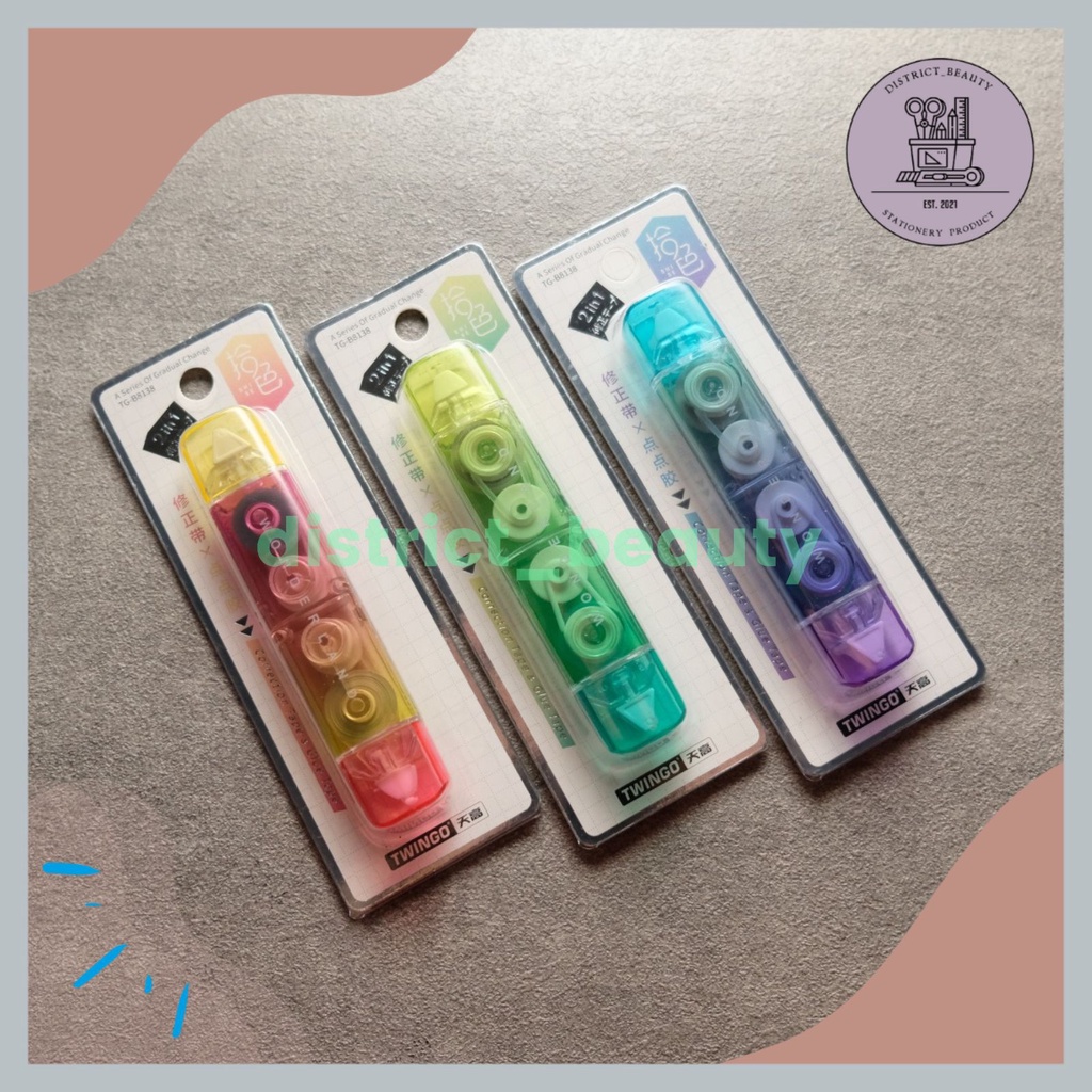 

CORRECTION TAPE TWINGO 2 IN 1 TIP EX KERTAS DUA SISI TIP-EX LUCU MURAH UNIK ALAT TULIS SEKOLAH TIP EX UNIK