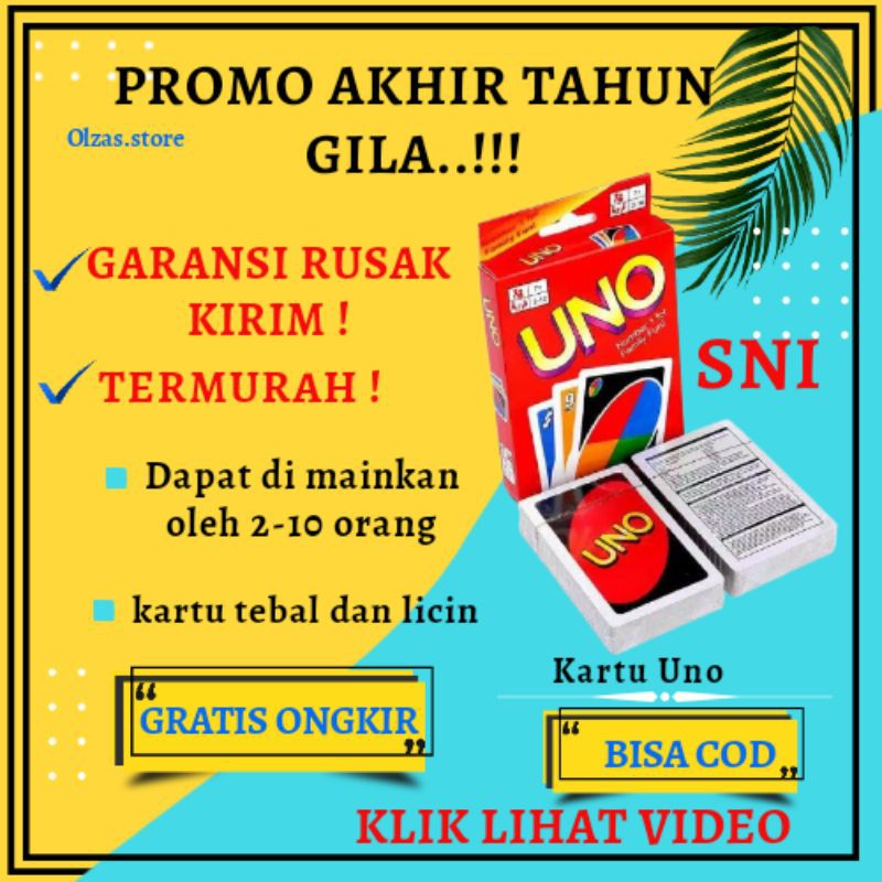 Mainan untuk keluarga kartu uno uno card 2020 original polos dan tebal M22