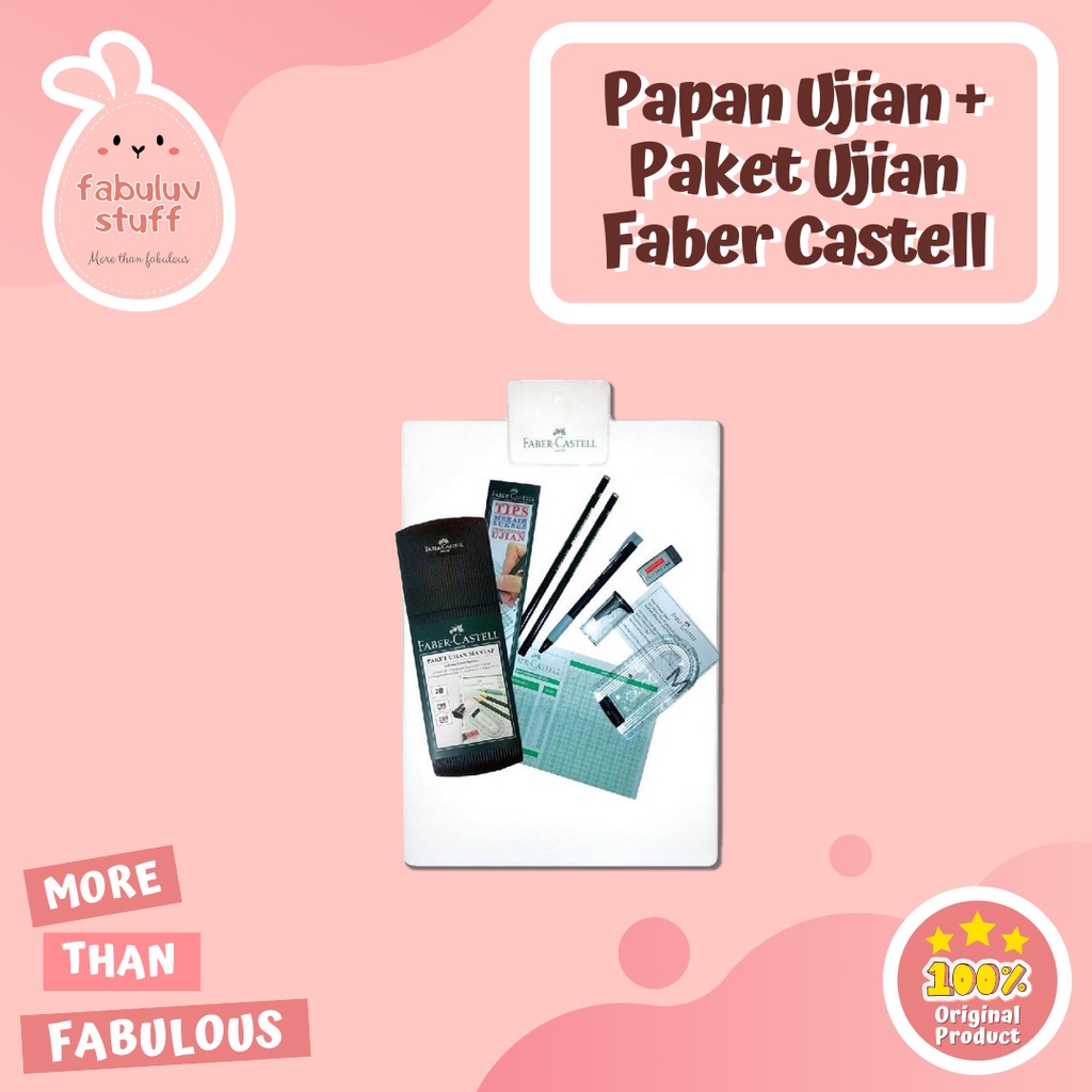 

ATK ~ Papan Jalan + Paket Ujian Faber Castell / Exam Board