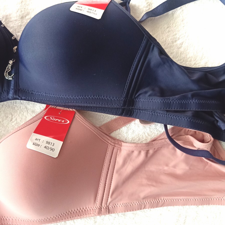 1 Pc BH SOREX 9813 - BRA Cup Besar Setara B-C Busa Silky Soft Bra Tanpa Kawat