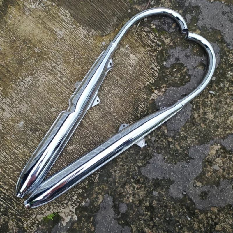 knalpot set Muffler exhaust Honda dream cb250 cb72 cb305 cb77 cp77 cyp77 detail like original