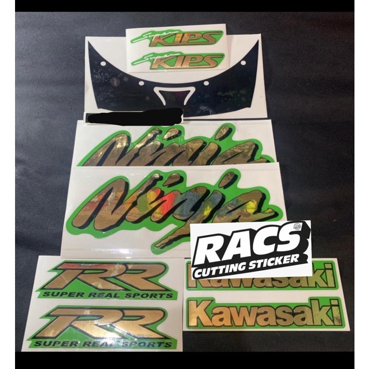 Sticker Stiker Decal Kawasaki Ninja RR Hijau Green