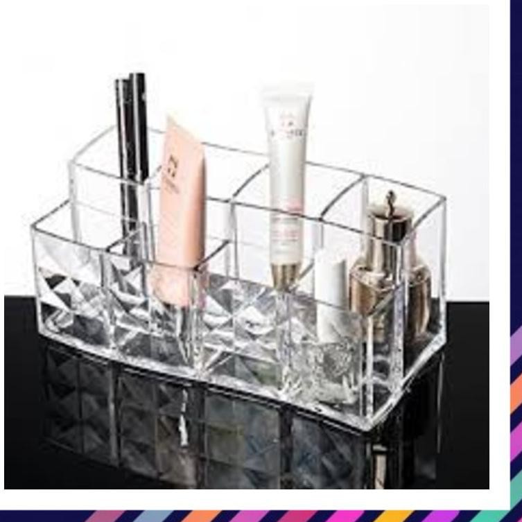 SALE KOTAK PENYIMPANAN MAKE UP TEMPAT MAKE UP WADAH MAKEUP ACRYLIC RAK MAKE UP ORGANIZER Y1037 ,,,,,