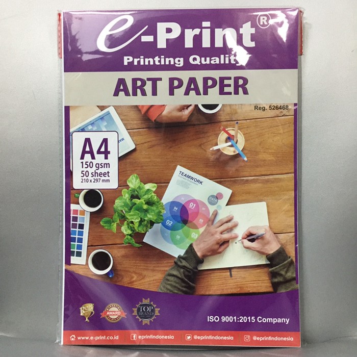 

Sy Art Paper e-Print 150 gsm A4 50 sheet Kertas Art Paper 50 lembar