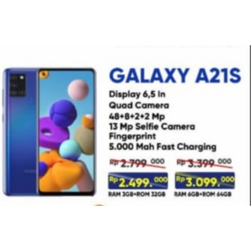 Samsung Galaxi A21s Ram 6