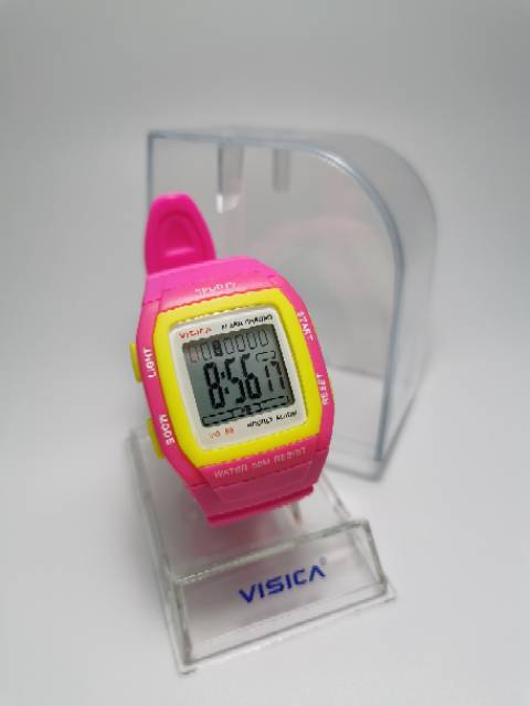 Jam tangan digital  segi Anak Anak dan remaja water Resist Visica vg86