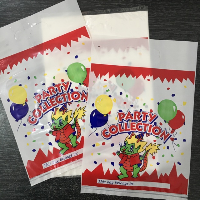

Goodybag Plastik Jinjing / Plastik Ulang Tahun (Uk. Sedang) Isi 20 pc