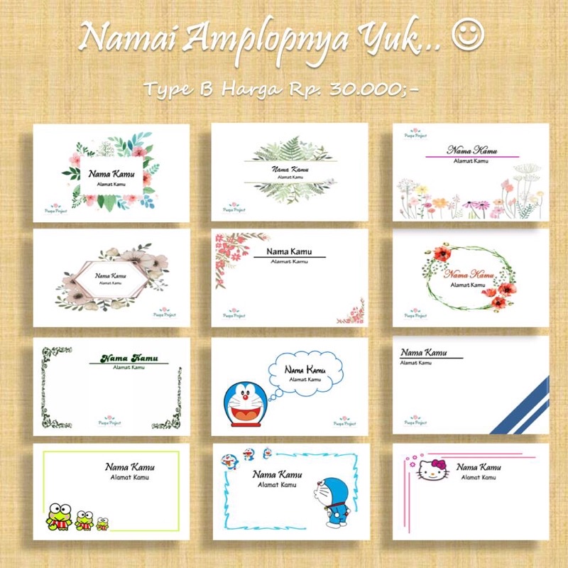 

Cetak Nama Amplop (B)