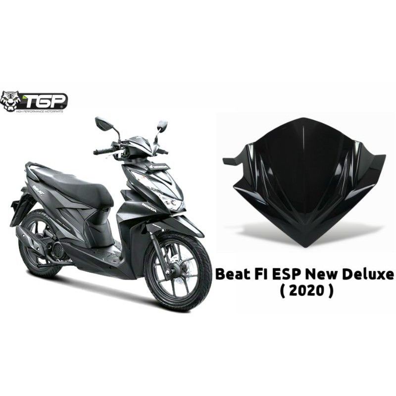 TGP Visor Motor Beat Fi Esp New 2020 - Beat Street - Beat Deluxe 2021 - Terbaru Bahan Berkualitas - Hitam